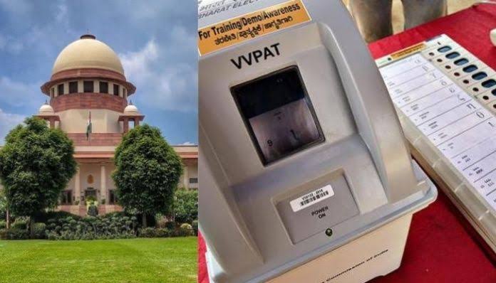 VVPAT பதிவை முழுமையாக எண்ணுவதில்லை!  தேர்தல் ஆணையம் பதிலளிக்க உச்சநீதிமன்றம் உத்தரவு!அதிர்ச்சியில் பாஜக!!